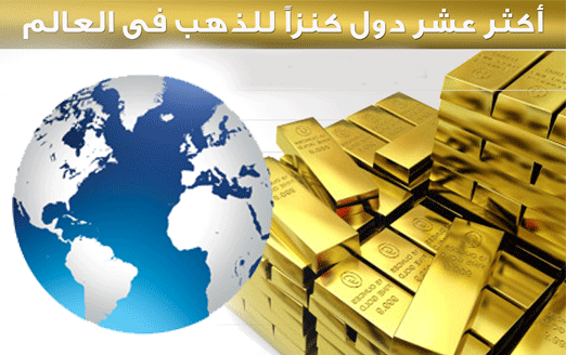 انفوجراف : اكثر عشر دول كنزاً للذهب فى العالم