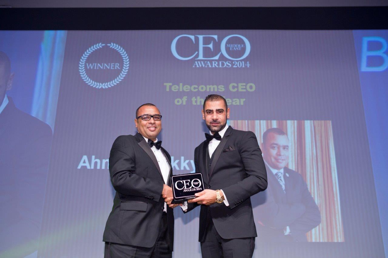مكي يحصد جائزة “الرئيس التنفيذي لعام 2014” عن قطاع الاتصالات في منطقة الشرق الأوسط