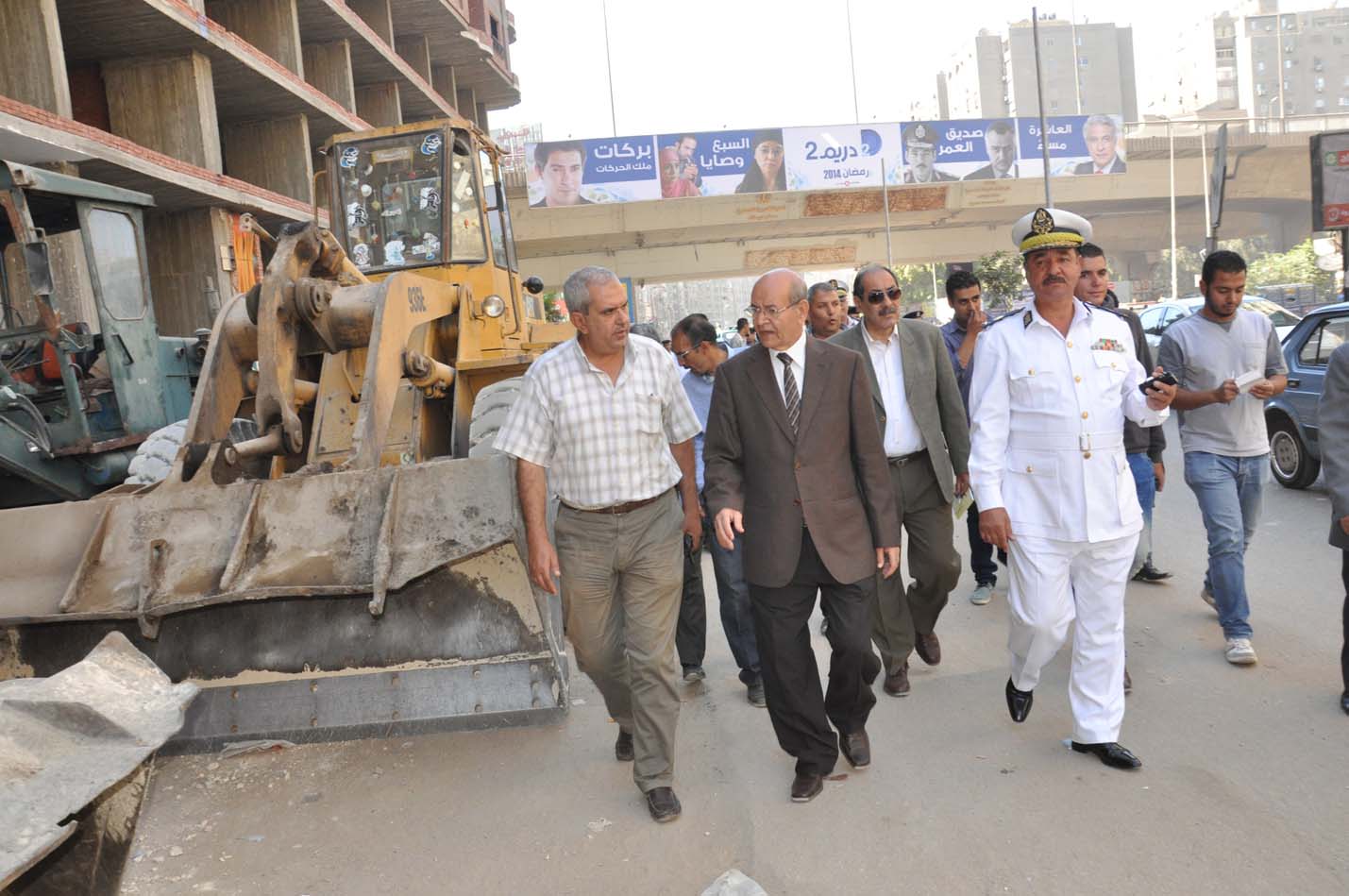 “الجيزة” تبدأ حملة لإعادة الإنضباط بشارع فيصل