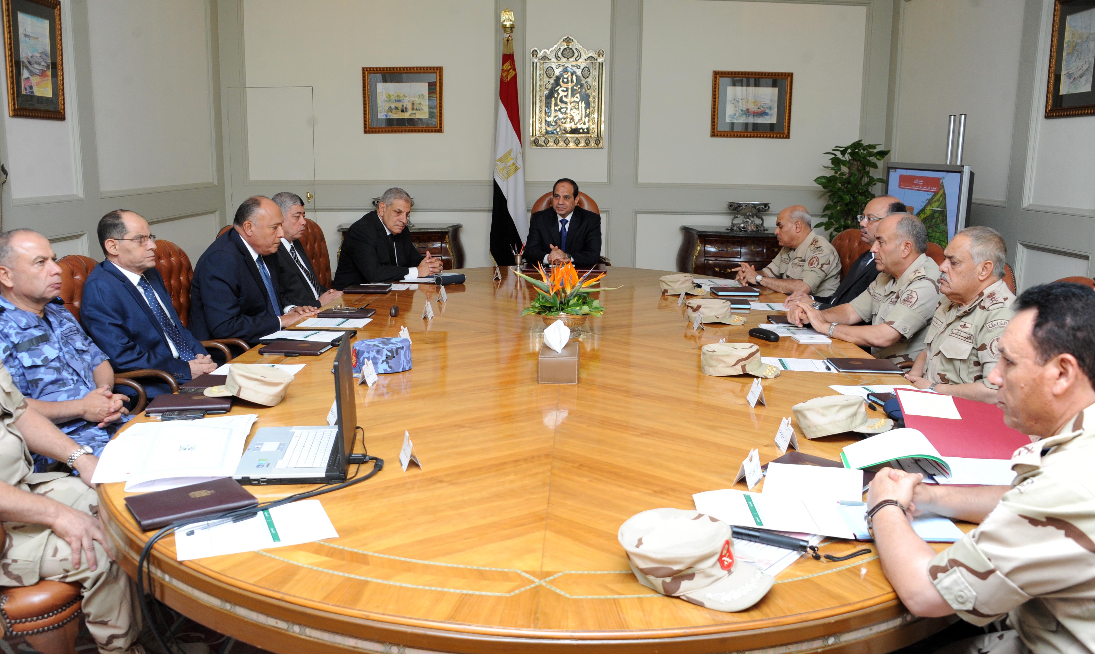 مجلس الدفاع الوطنى يعلن الطوارئ بمناطق في شمال سيناء 3 أشهر