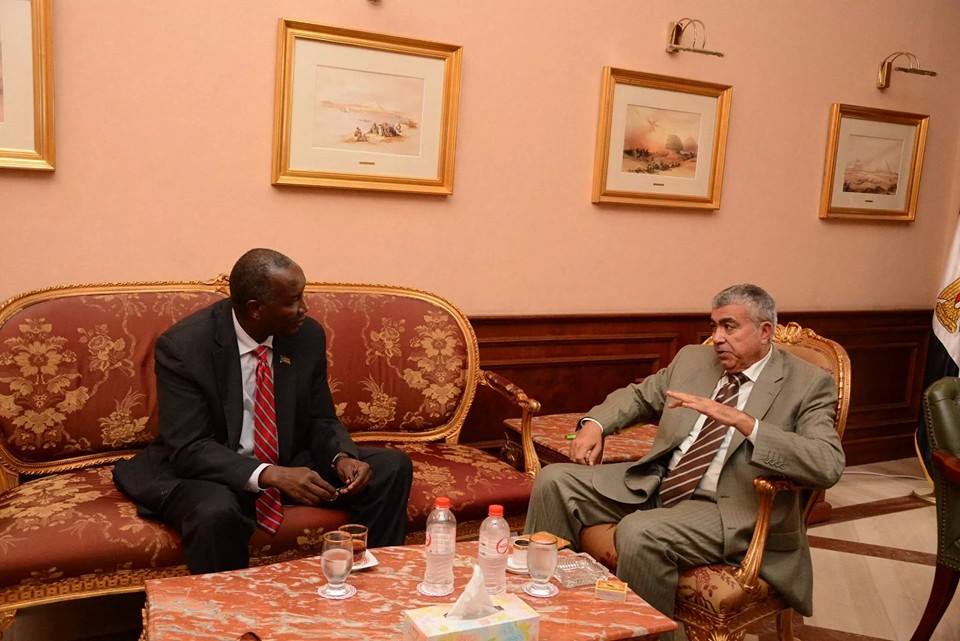 محافظ الاسكندرية مع سفير جنوب السودان