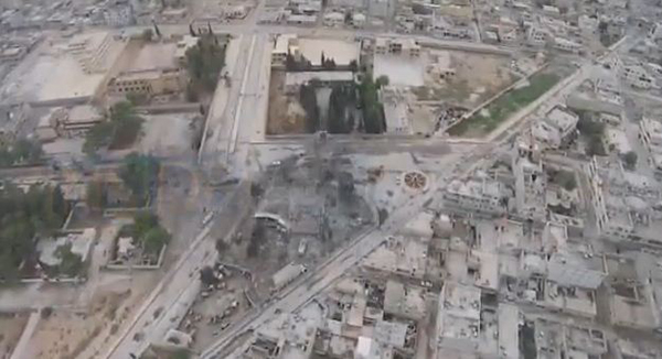 فيديو غريب لـ"داعش" من طائرة بدون طيّار فوق "كوباني"