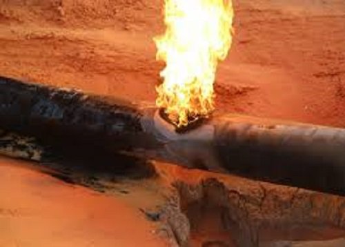 إنفجار فى نقطة فصل خط الغاز