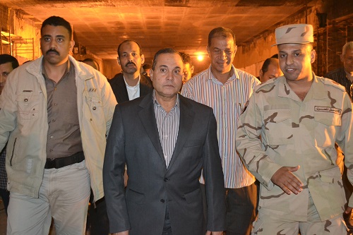 الاسماعيلية: الإنتهاء من تفقد أعمال مشروع نفق الثلاثينى قبل نهاية 2014