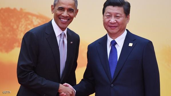 الرئيس الامريكي في بكين