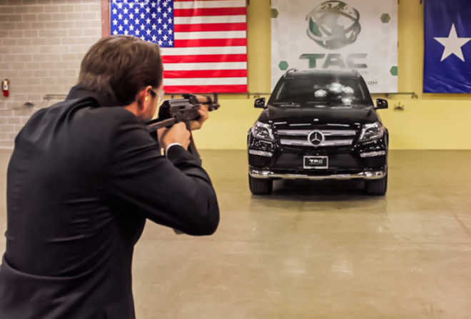 This Is What It's Like To Be Shot At With an AK-47 in a Mercedes-Benz!