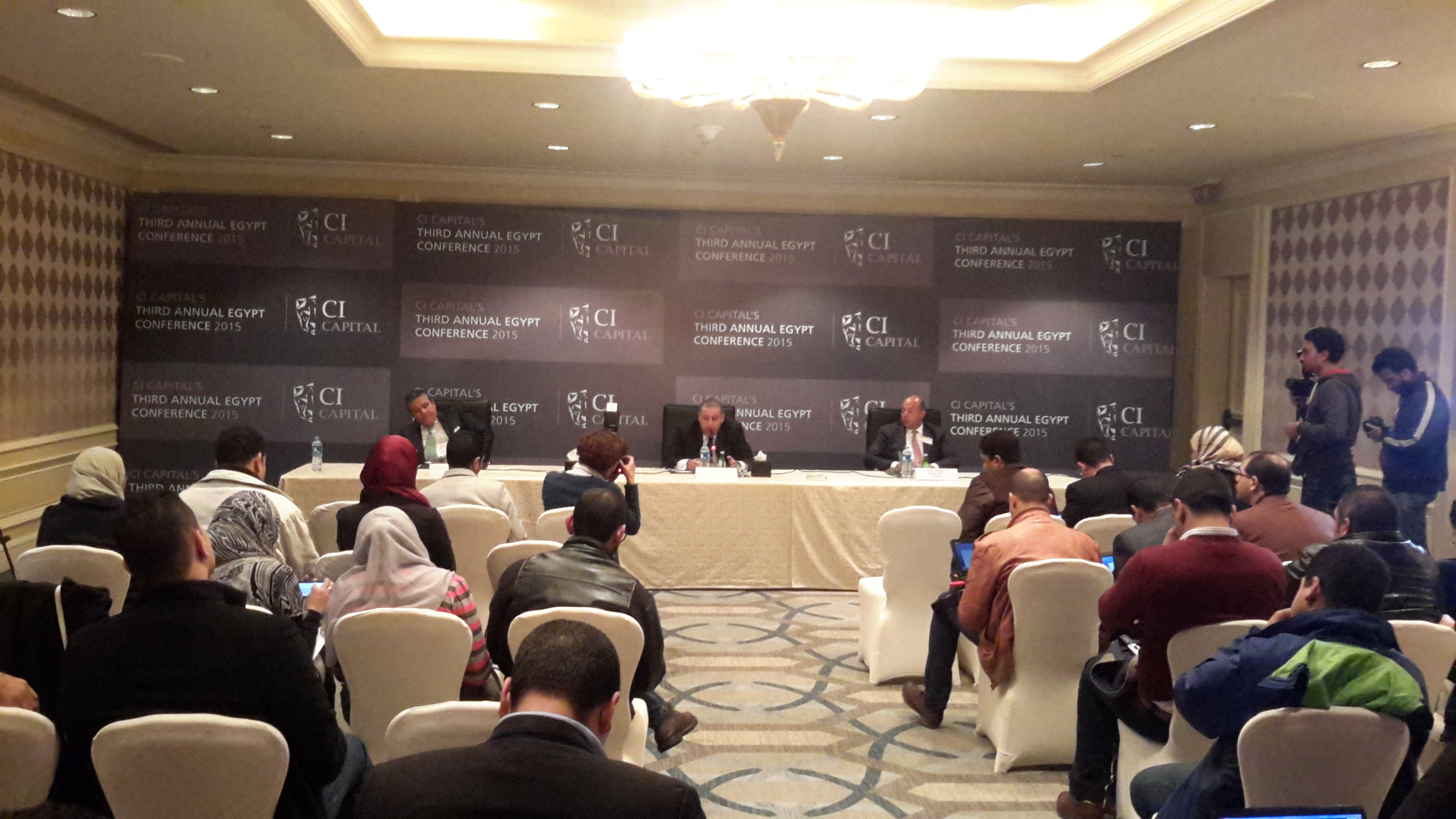 جانب ملمؤتر الصحفى لشركة سى اى كابيتال