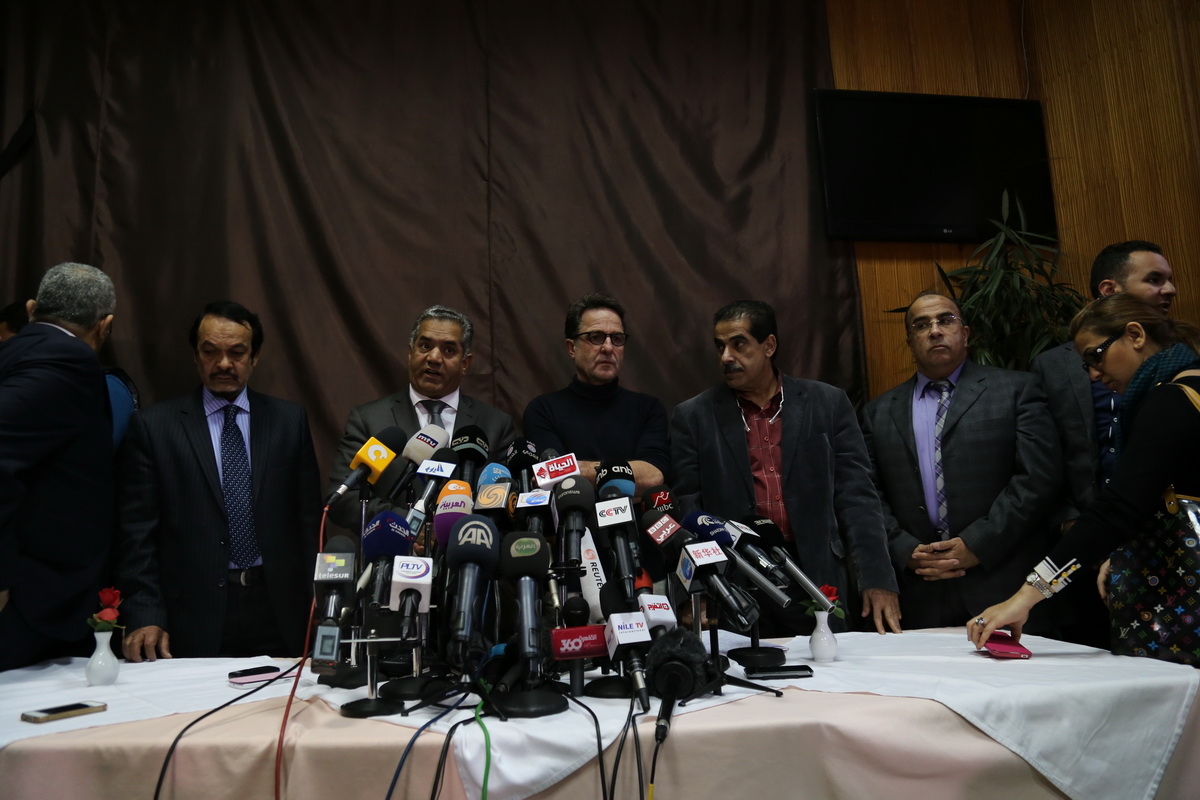 مؤتمر صحفى لوزير الاثار بخصوص تشوية قناع توت عنخ امون