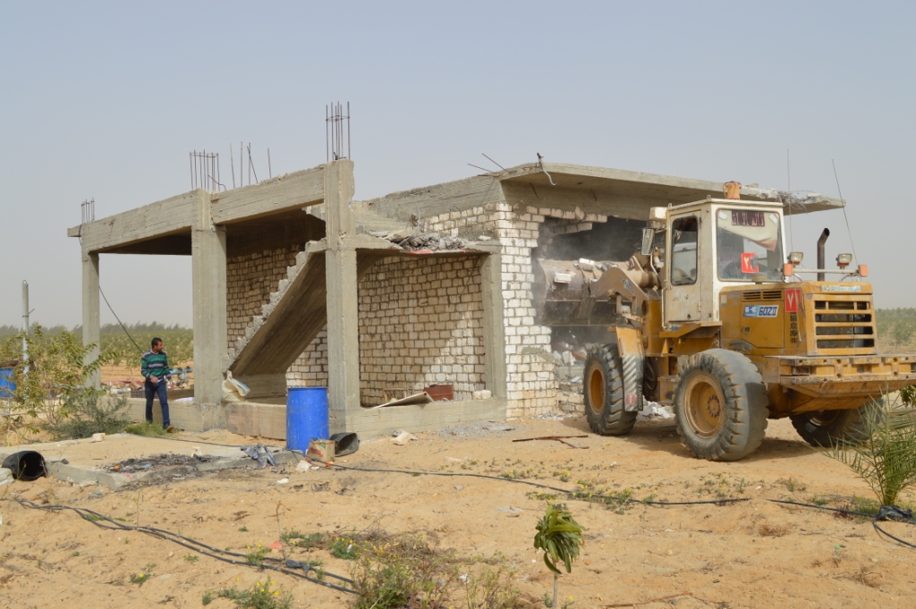 الأراضي المتعدي عليها