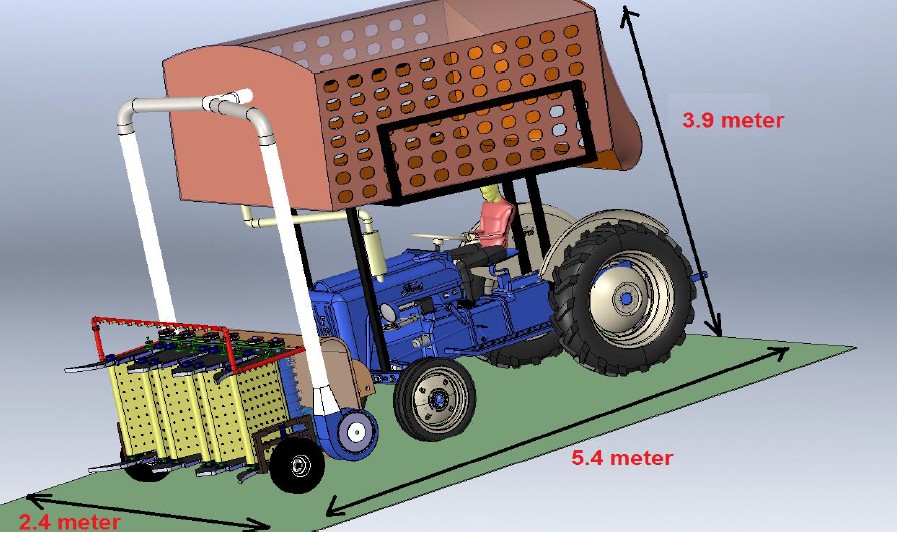 ماكينة لحصاد القطن