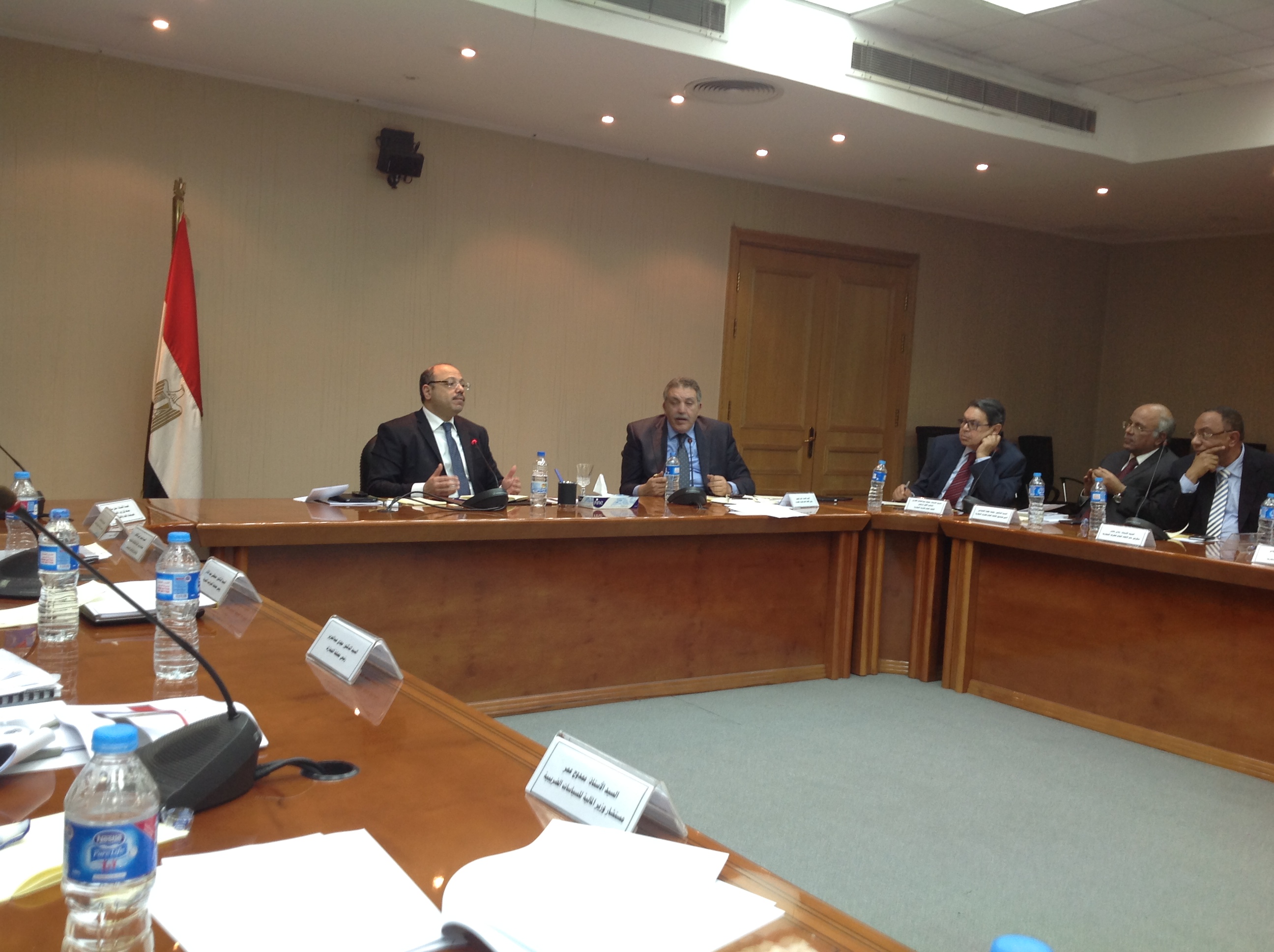 اجتماع مناقشة مشروع قانون الضريبة علي القيمة المضافة