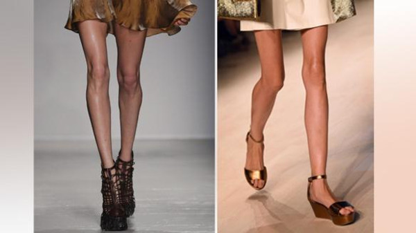 عارضات الأزياء النحيفات