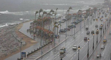 موجة الطقس السيئ تضرب بعض محافظات الجمهورية