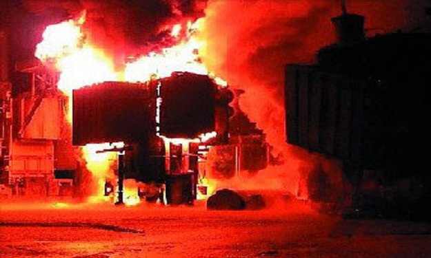 انفجار محول كهربائي في بورسعيد