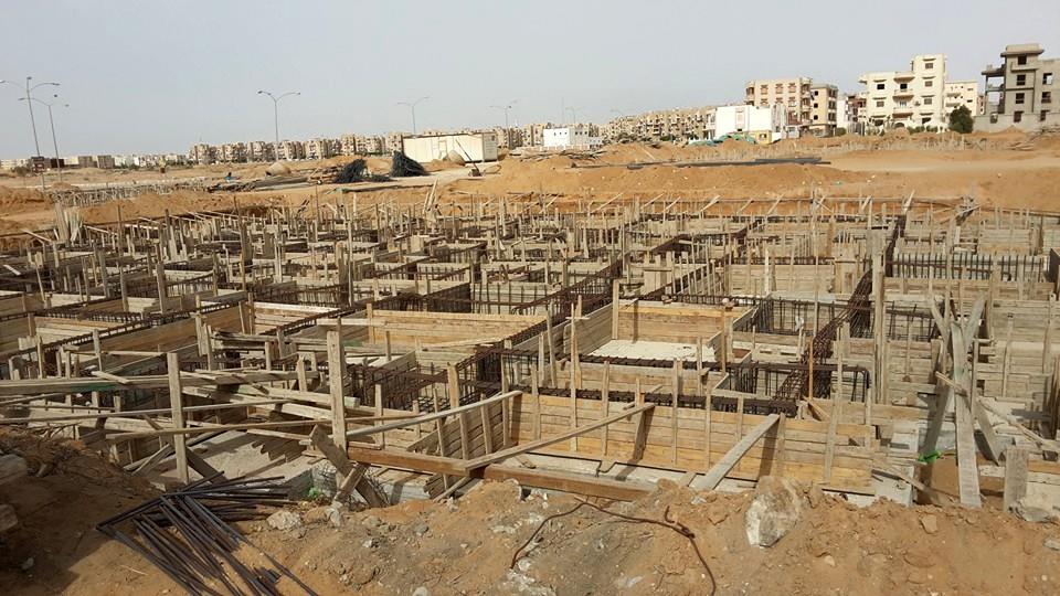 أساسات عمارات مشروع دار مصر بالعاشر من رمضان