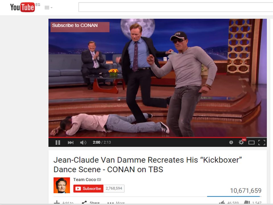 مقطع فيديو طريف للنجم ڤان دام