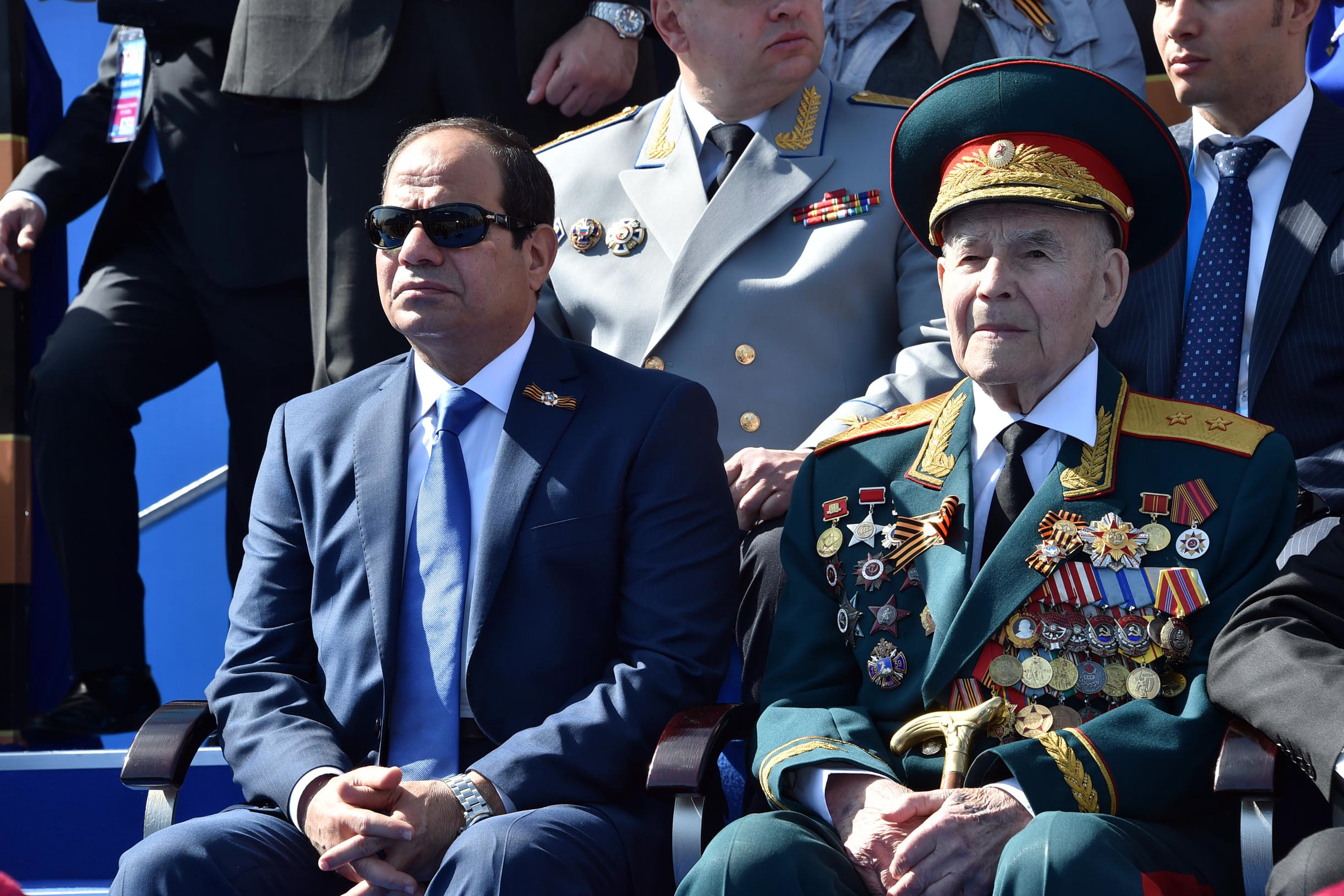 مشاركة الرئيس عبد الفتاح السيسى في احتفالات عيد النصر الروسي