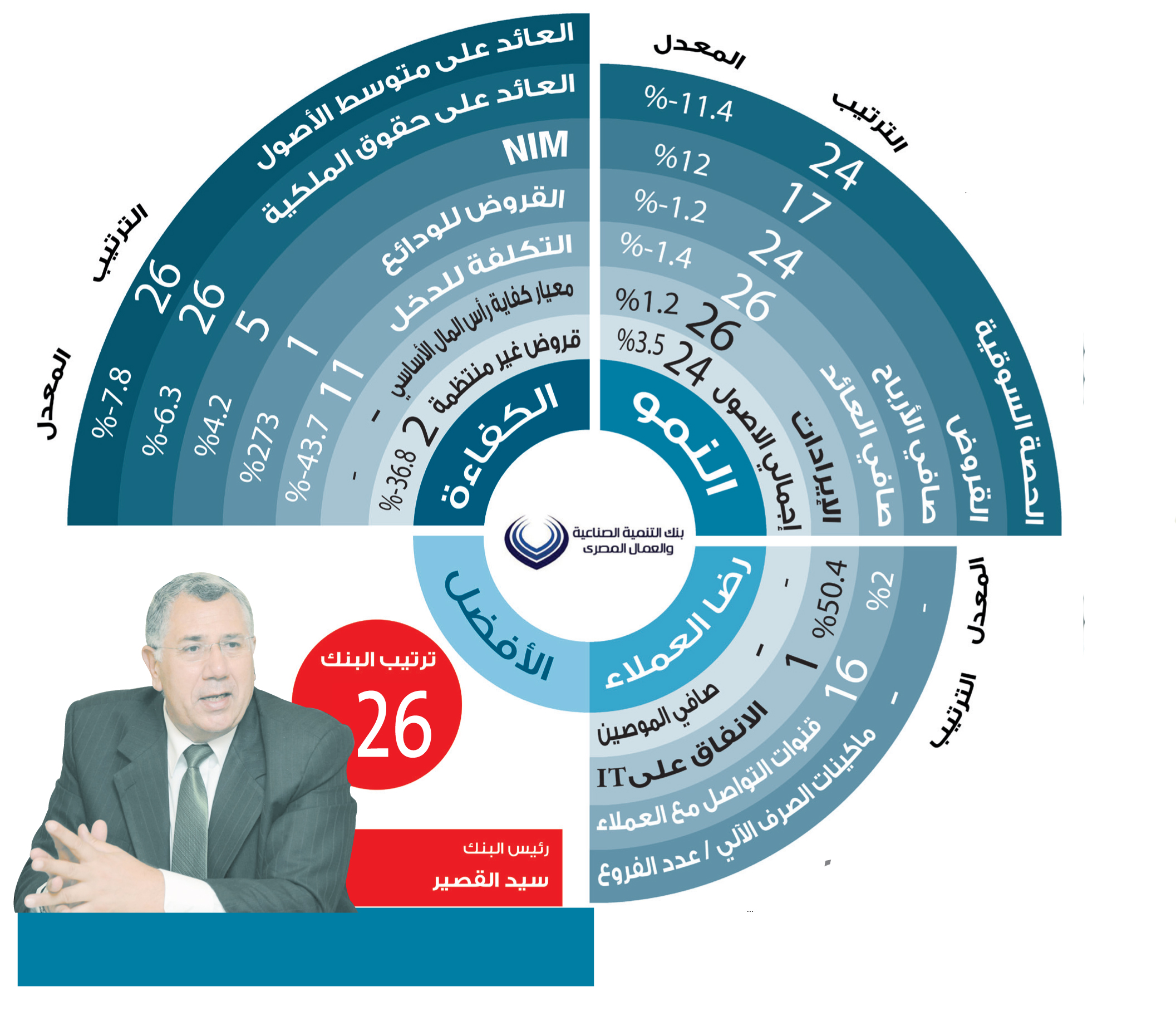 رئيس مجلس إدارة بنك التنمية الصناعية والعمال المصرى