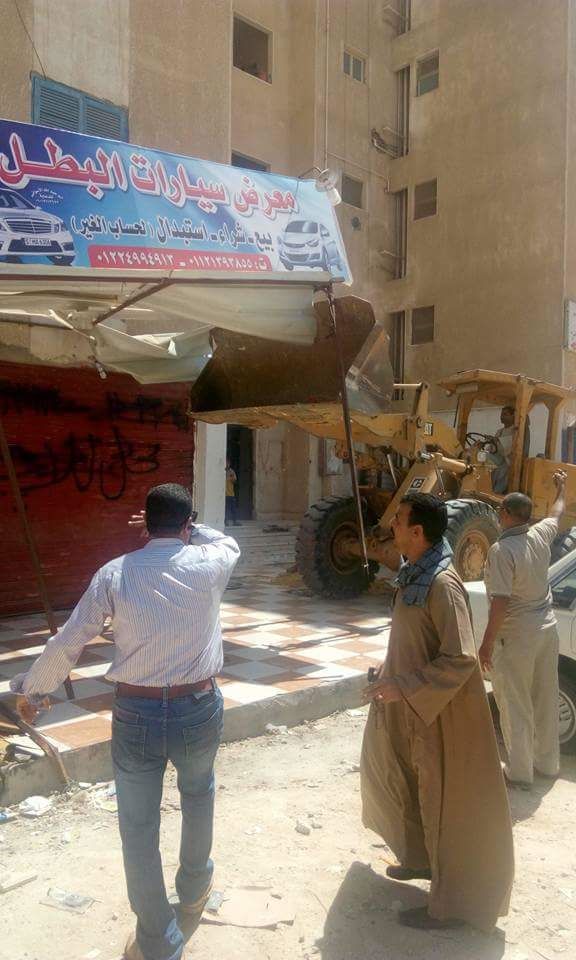 “أكتوبر” تواصل حملة إزالة الإشغالات والمخالفات