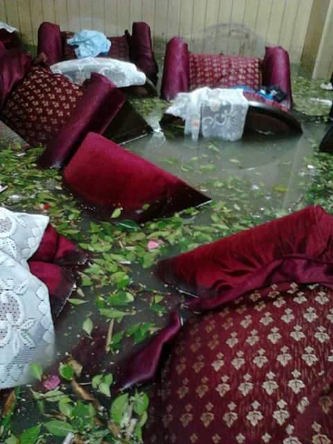 غرق منزل إحدى مواطنى الاسكندرية