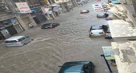 الأسكندرية تحت السيول