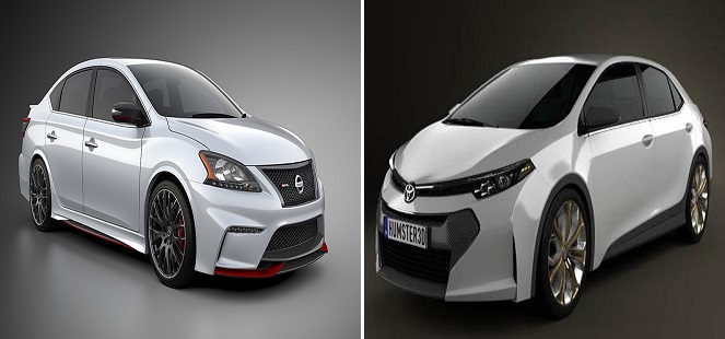 قارن بين أسعار و مواصفات “تويوتا كرولا” و “نيسان سنترا” موديل 2016