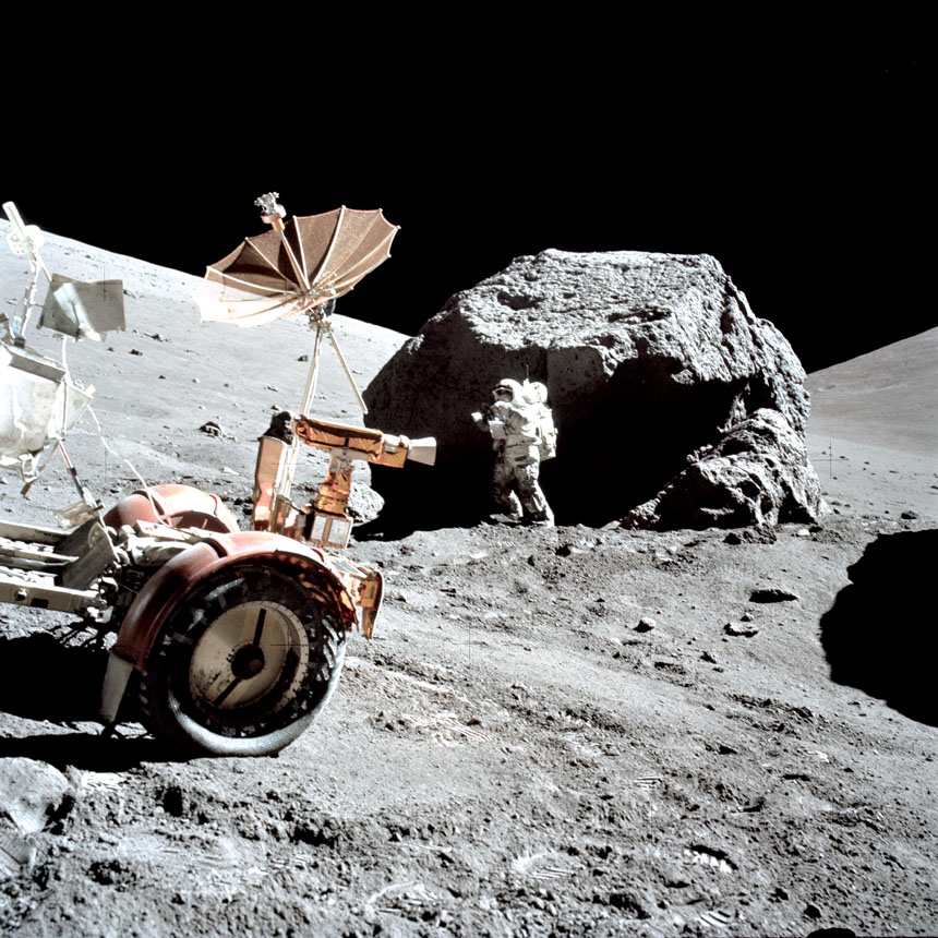 دراسة أمريكية : التنقيب عن المعادن على سطح القمر أقل تكلفة