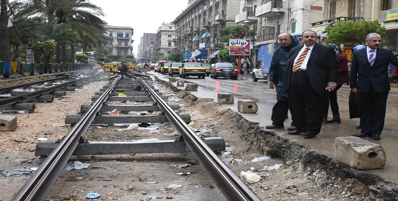 نقل الاسكندرية تنهى أعمال ردم ورصف طريق مطار برج العرب والمنشية