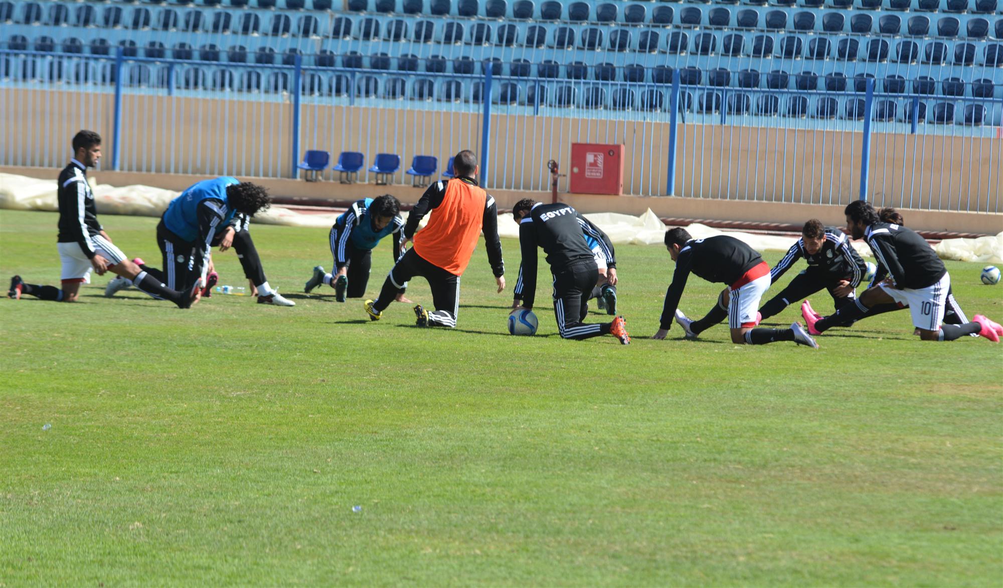 بالصور: تدريبات المنتخب المصري لكرة القدم
