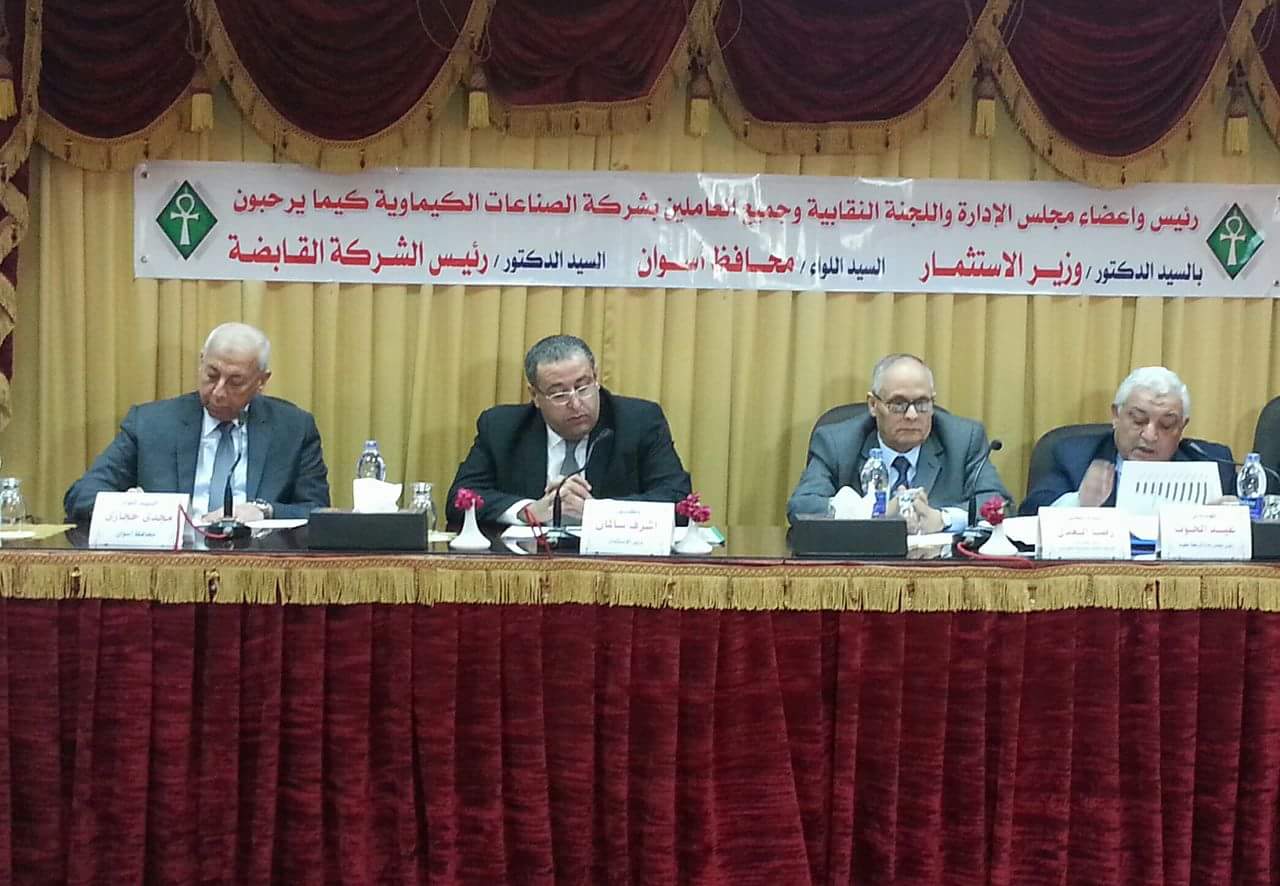 وزير الاستثمار ورئيس القابضة الكيماوية