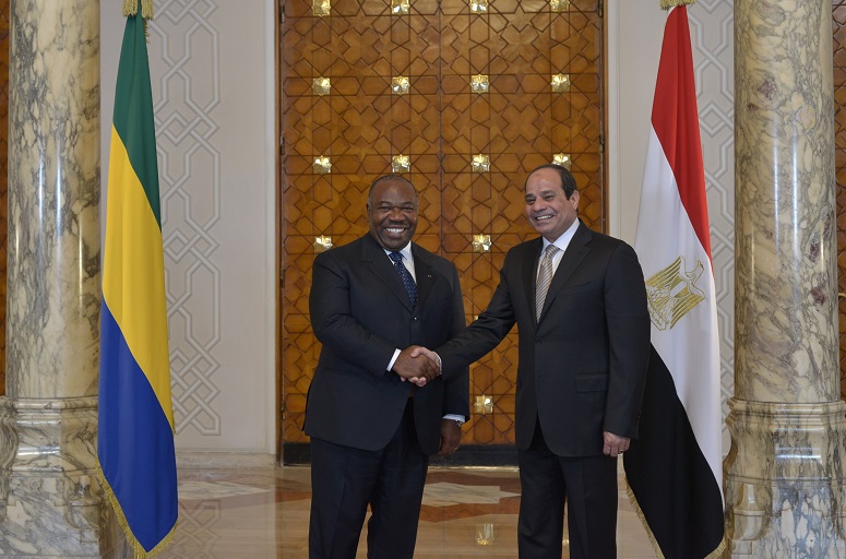 السيسى يلتقى رئيس الجابون لبحث التعاون المشترك