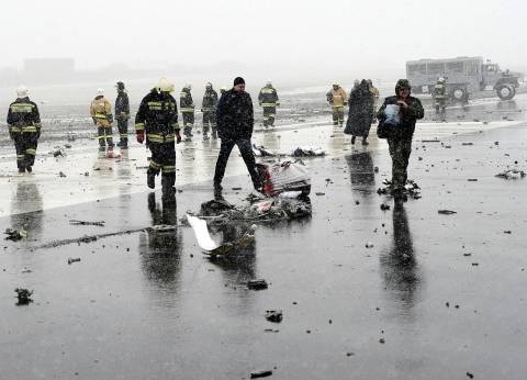 الأحوال الجوية والعطل الفنى فى دائرة اشتباه سقوط طائرة فلاى دبى