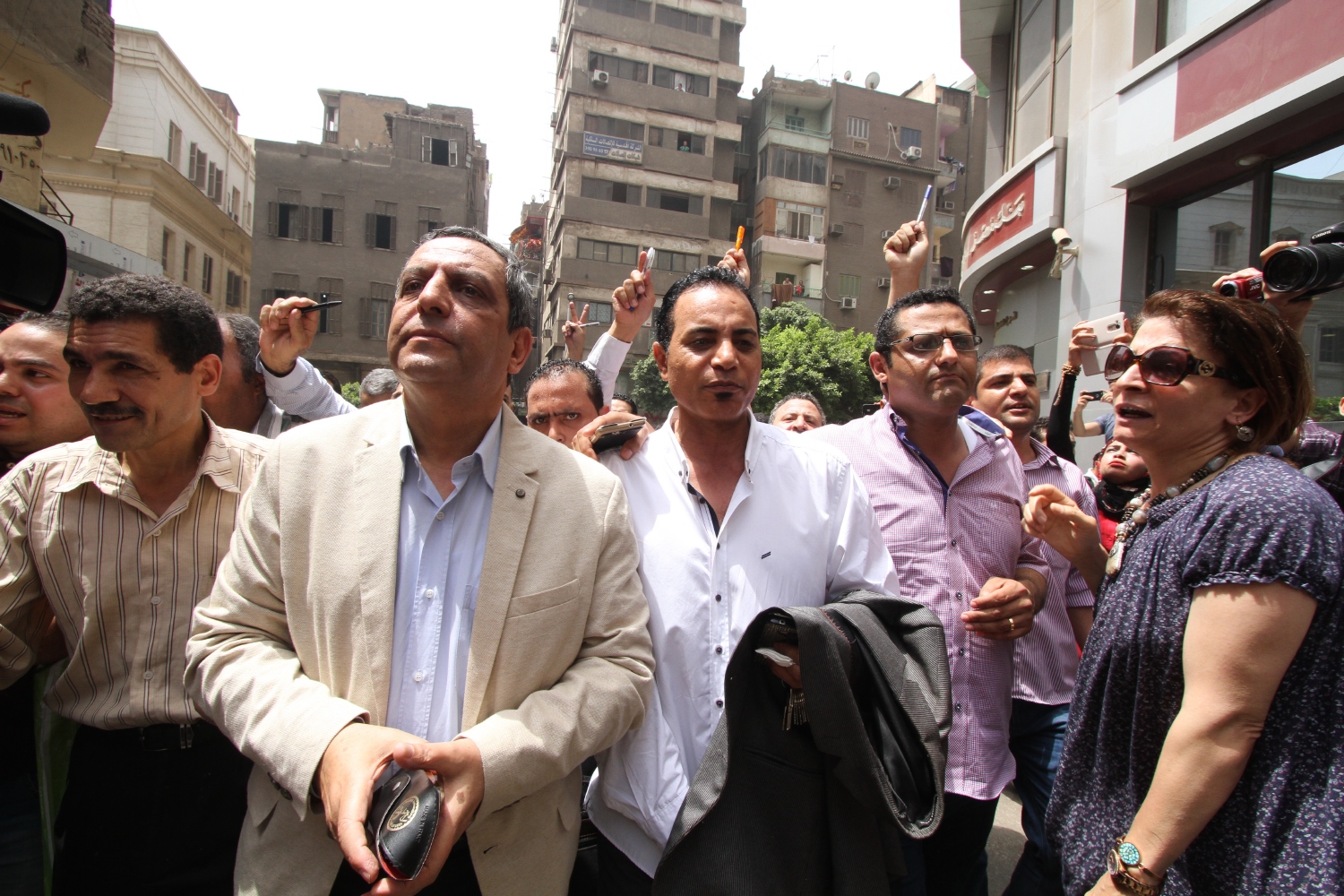 نقيب الصحفيين واعضاء مجلس النقابة فى محكمة عابدين
