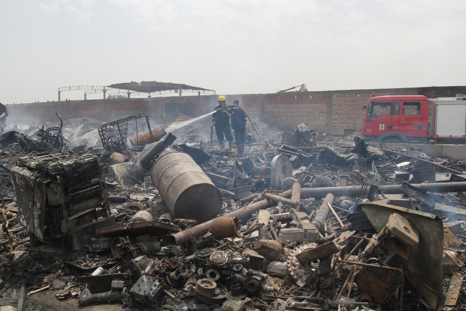 حريق سوق السيدة عائشة