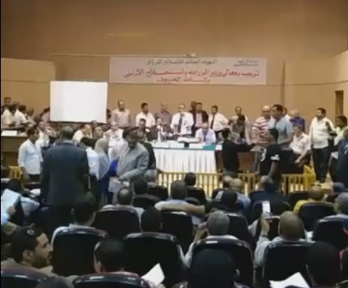 ترسية القطعة الثانية من الاراضى المستردة على مساحة 100 فدان بإجمالى 8 ملايين جنيه