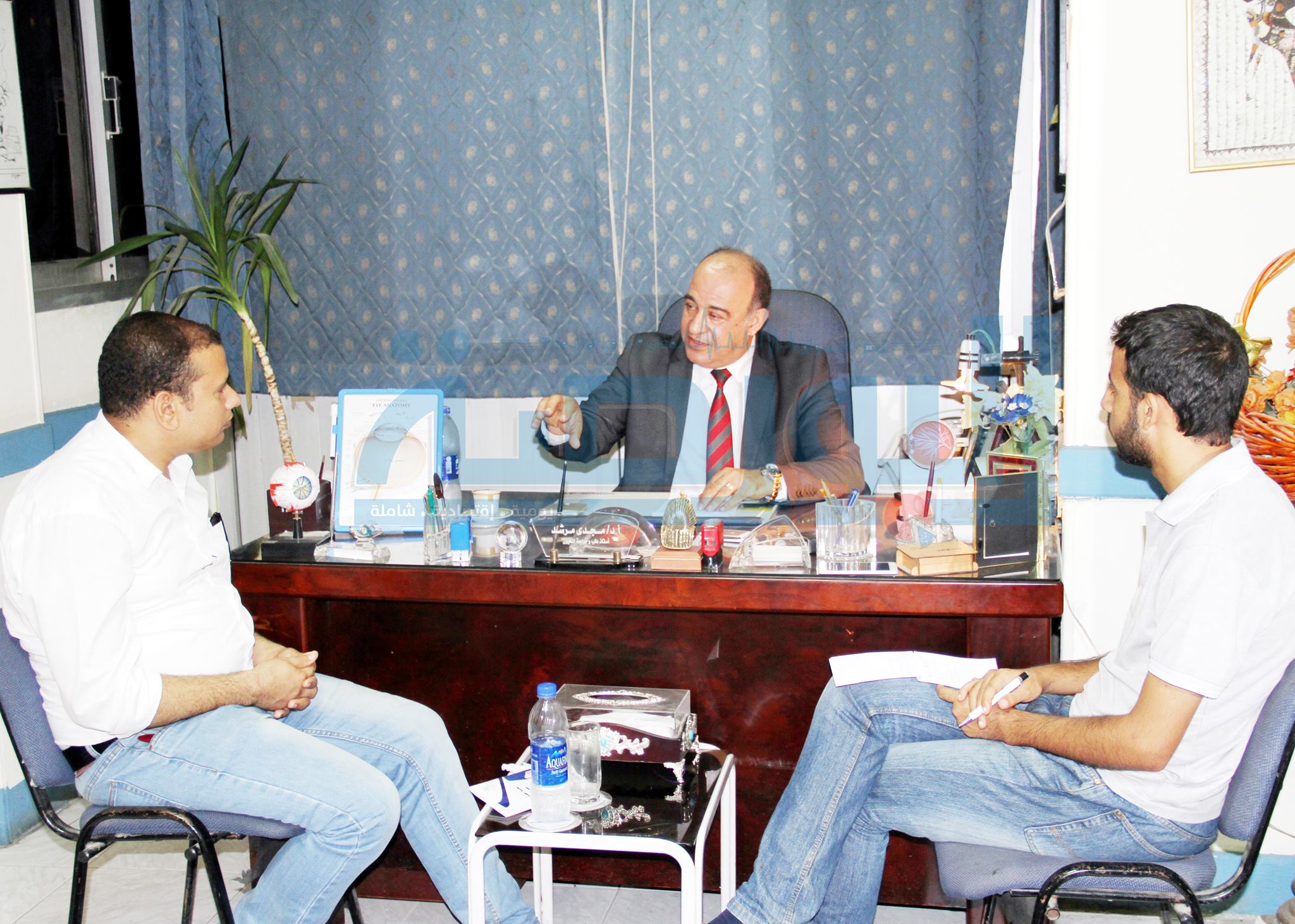 مجدى مرشد رئيس لجنة الصجة بمجلس النواب فى حوار للبورصة