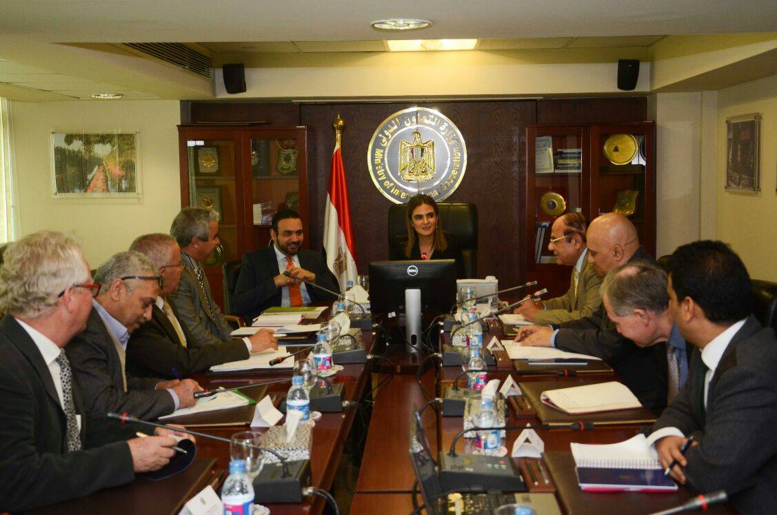 اجتماع وزيرة التعاون الدولى والايفاد