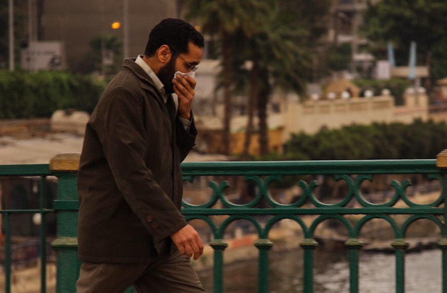 صور.. العاصفة الترابية بالقاهرة