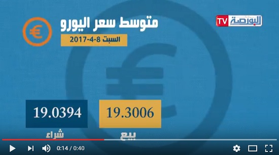 نشرة أسعار العملات اليوم السبت 8 ابريل