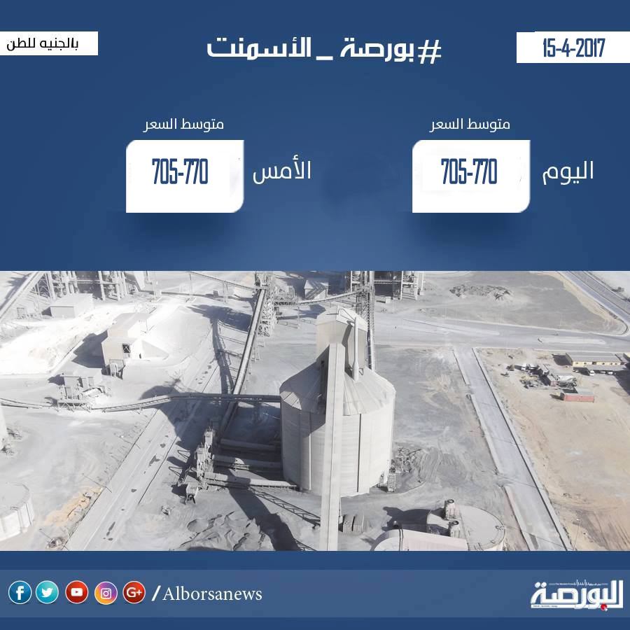 أسعار الأسمنت اليوم السبت