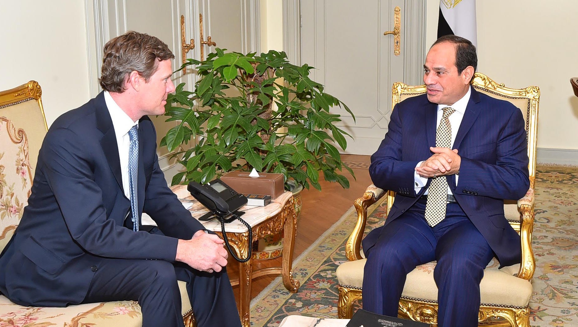 السيسي يبحث مع رئيس “فيزا” العالمية توسيع أنشطتها في مصر