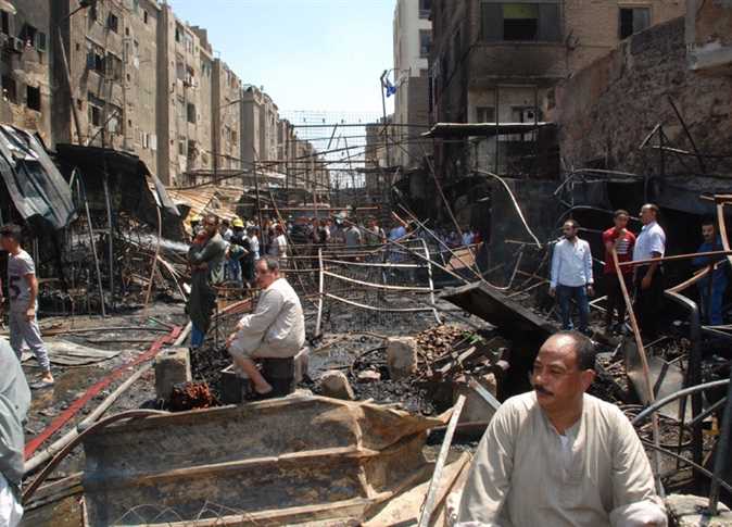 حريق سوق المنيرة