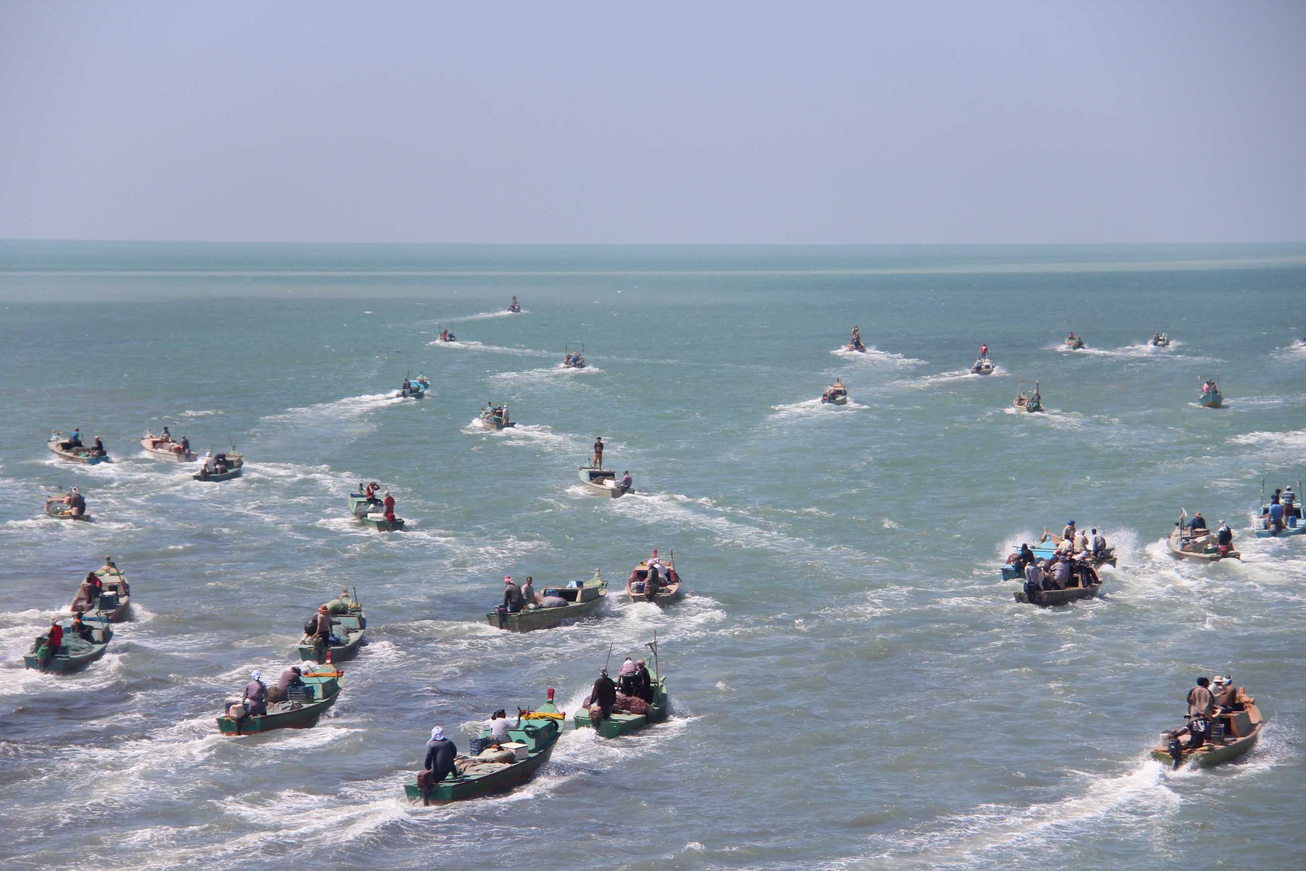 افتتاح موسم الصيد الجديد ببحيرة البردويل في شمال سيناء