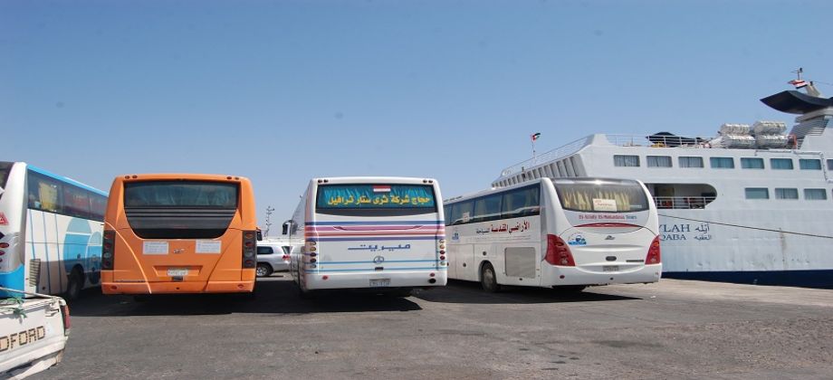 انطلاق أولى رحلات الحج البري من ميناء نويبع جنوب سيناء