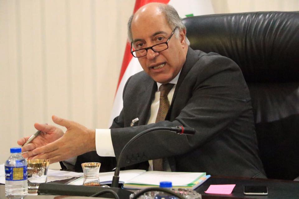 وزير الموارد المائية العراقي حسن الجنابي