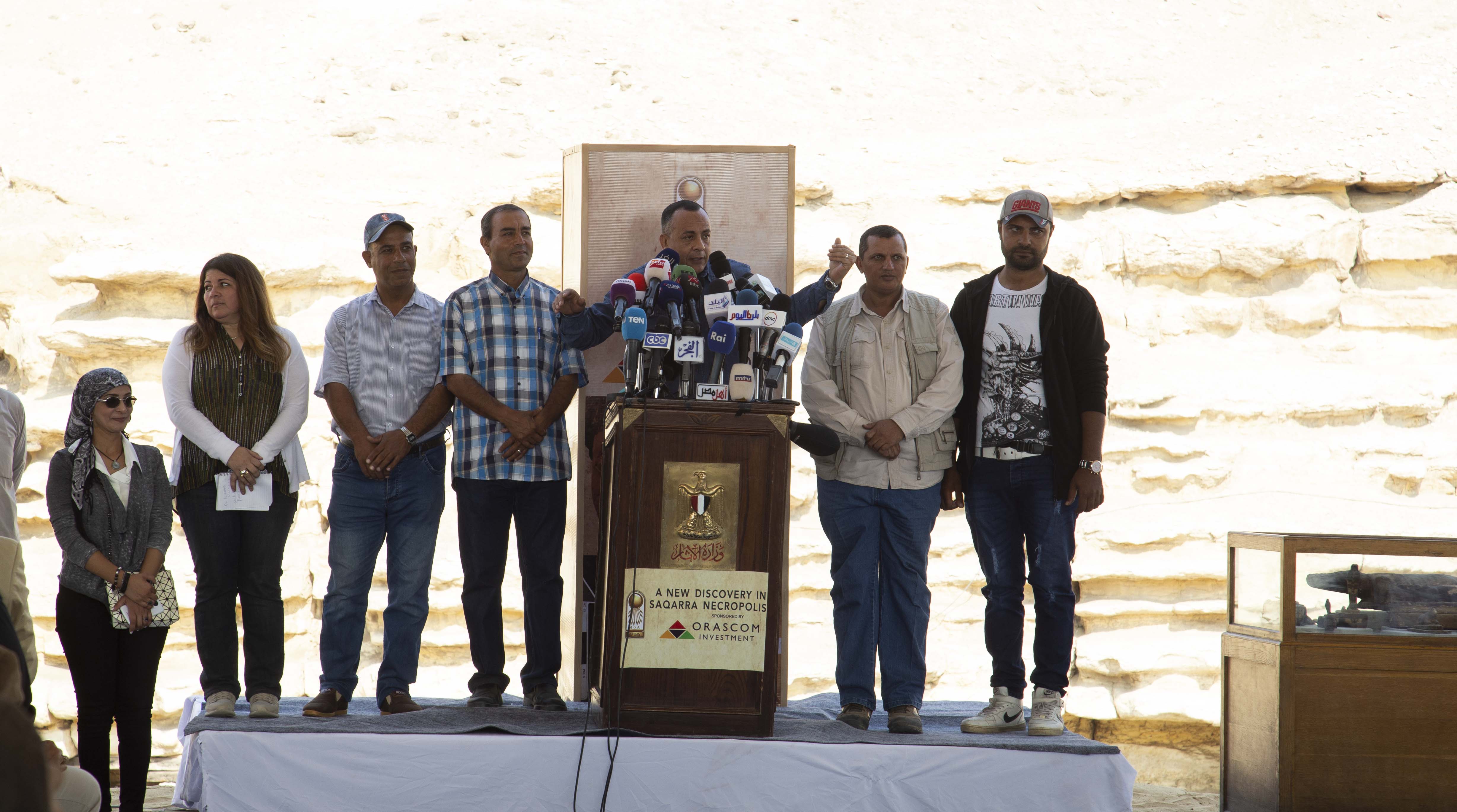 العنانى: الإعلان عن كشف أثري برعاية  أوراسكوم للاستثمار