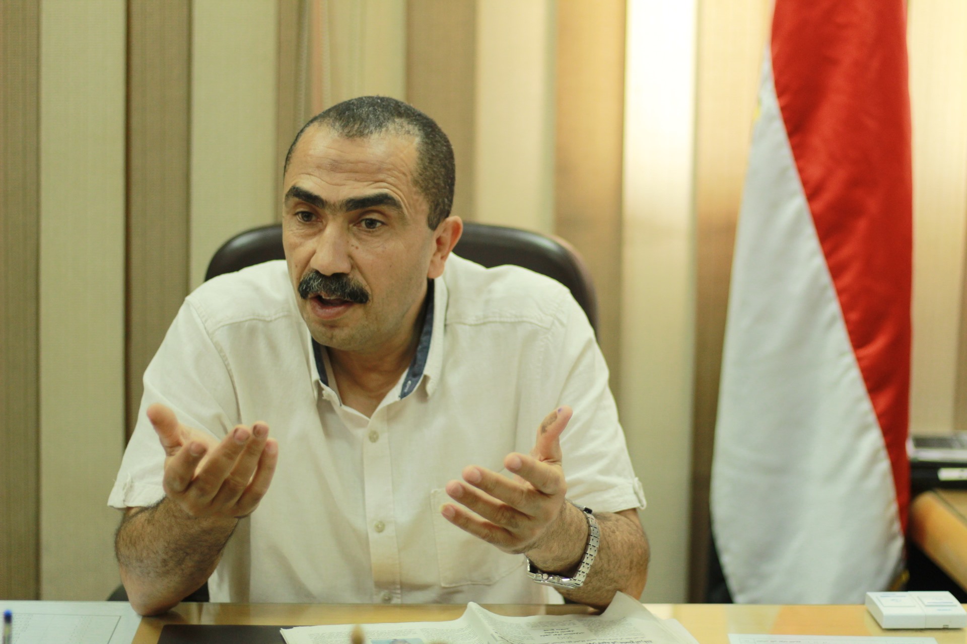 يحي فايد رئيس الجهاز التنفيذي لسوق الجهار والفاكهه ب6 اكتوبر