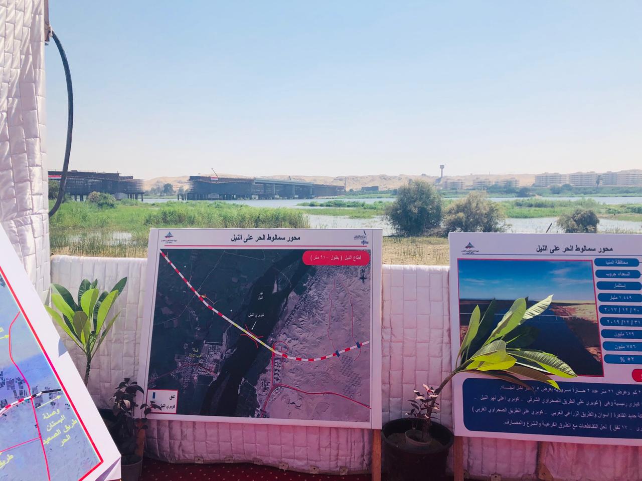 بتكلفة 1.5 مليار جنيه .. مدبولي يتفقد تنفيذ محور كوبري سمالوط على النيل