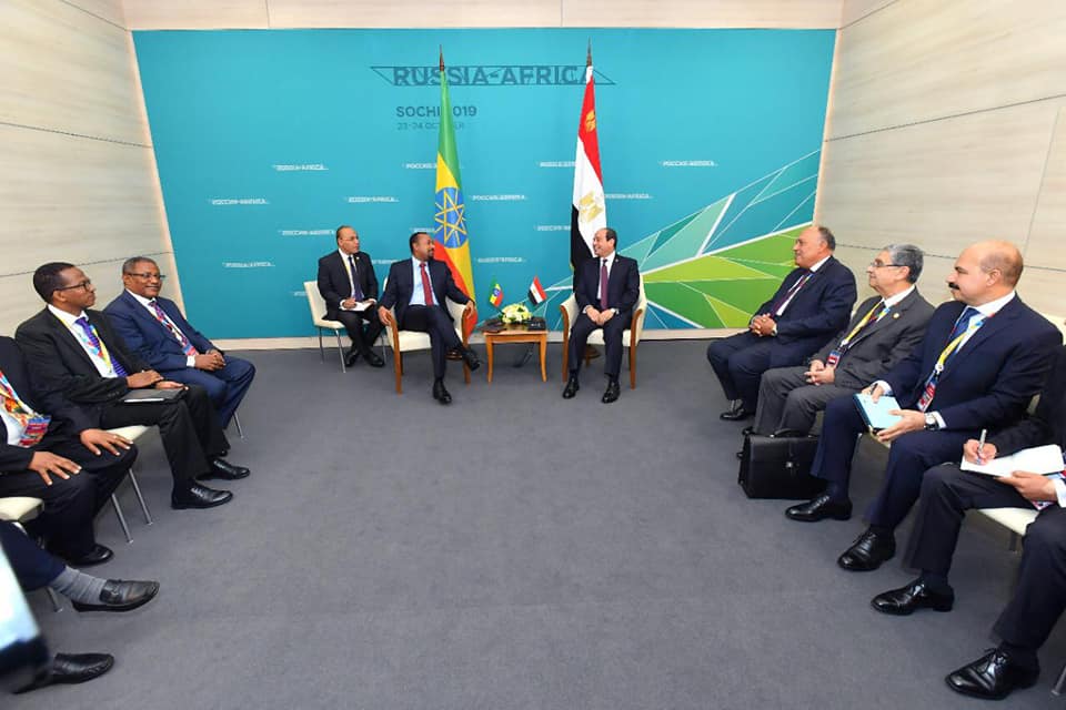 السيسي ؛ آبي أحمد ؛ سد النهضة