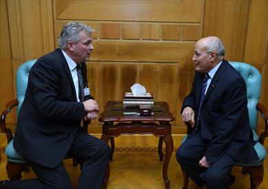 “العصار” يبحث مع وفد ألماني سبل التعاون المشترك